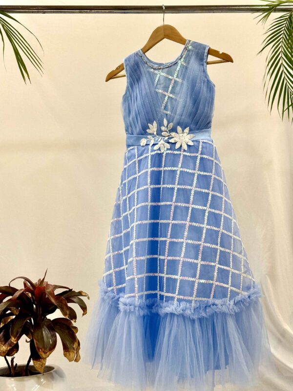 Blue Pearl Princess Gown