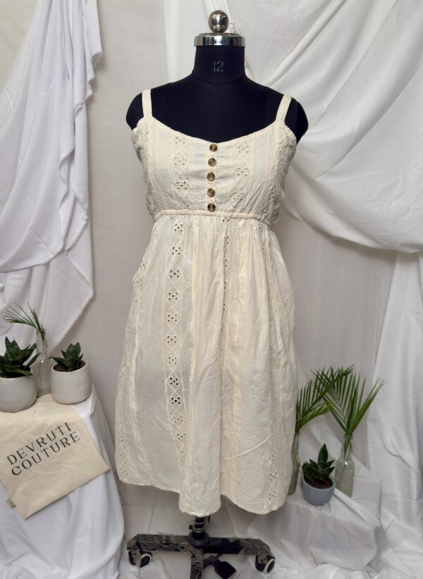 Ivory Chikankari Dress